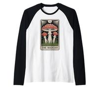 Carta de Tarot Fly Agaric Amanita Muscaria Mushroom The Magician Camiseta Manga Raglan