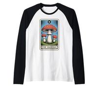 Carta de Tarot Fly Agaric Amanita Muscaria Mushroom The Magician Camiseta Manga Raglan