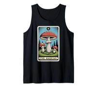 Carta de Tarot Fly Agaric Amanita Muscaria Mushroom The Magician Camiseta sin Mangas