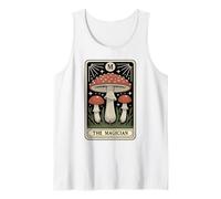 Carta de Tarot Fly Agaric Amanita Muscaria Mushroom The Magician Camiseta sin Mangas