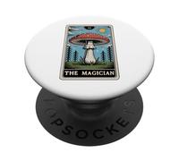 Carta de Tarot Fly Agaric Amanita Muscaria Mushroom The Magician PopSockets PopGrip Adhesivo