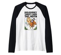 Carta de Tarot Midjourney The Moth Goth XIII Cute Camiseta Manga Raglan