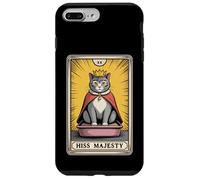Carta de Tarot para gatos Hiss Majesty Cute Cat Litter Box Funny Cat Carcasa para iPhone 7 Plus/8 Plus