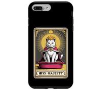 Carta de Tarot para gatos Hiss Majesty Cute Cat Litter Box Funny Cat Carcasa para iPhone 7 Plus/8 Plus