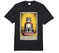 Carta de Tarot para Gatos Hiss Majesty Cute Cat Litter Box Funny Cat Comfort Colors Adult Heavyweight T-Shirt