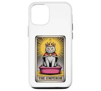 Carta de Tarot para gatos The Emperor Cute Cat Litter Box Funny Cat Carcasa para iPhone 12/12 Pro