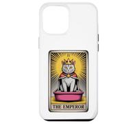 Carta de Tarot para gatos The Emperor Cute Cat Litter Box Funny Cat Carcasa para iPhone 12 Pro Max