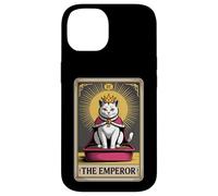 Carta de Tarot para gatos The Emperor Cute Cat Litter Box Funny Cat Carcasa para iPhone 14