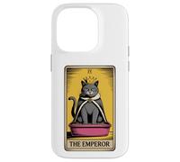 Carta de Tarot para gatos The Emperor Cute Cat Litter Box Funny Cat Carcasa para iPhone 14 Pro