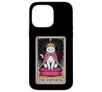 Carta de Tarot para gatos The Emperor Cute Cat Litter Box Funny Cat Carcasa para iPhone 14 Pro Max