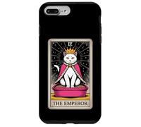 Carta de Tarot para gatos The Emperor Cute Cat Litter Box Funny Cat Carcasa para iPhone 7 Plus/8 Plus