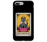 Carta de Tarot para gatos The Emperor Cute Cat Litter Box Funny Cat Carcasa para iPhone 7 Plus/8 Plus