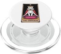 Carta de Tarot para gatos The Emperor Cute Cat Litter Box Funny Cat PopSockets PopGrip para MagSafe