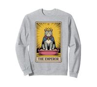 Carta de Tarot para gatos The Emperor Cute Cat Litter Box Funny Cat Sudadera
