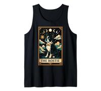 Carta de Tarot para Perros Boston Terrier The Bostie Witchy Moon Camiseta sin Mangas