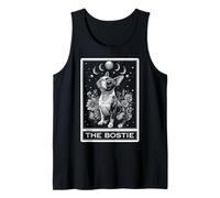 Carta de Tarot para Perros Boston Terrier The Bostie Witchy Moon Camiseta sin Mangas