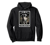 Carta de Tarot para Perros Boston Terrier The Bostie Witchy Moon Sudadera con Capucha