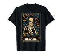 Carta de Tarot para Videojuegos The Gamer Skeleton Funny Gaming Skull Camiseta
