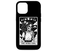 Carta de Tarot The Boba Girl Bubble Tea Milk Tea Witchy Moon Carcasa para iPhone 12/12 Pro