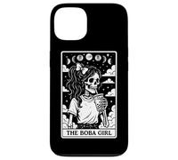 Carta de Tarot The Boba Girl Bubble Tea Milk Tea Witchy Moon Carcasa para iPhone 13