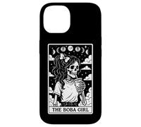 Carta de Tarot The Boba Girl Bubble Tea Milk Tea Witchy Moon Carcasa para iPhone 14