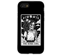 Carta de Tarot The Boba Girl Bubble Tea Milk Tea Witchy Moon Carcasa para iPhone SE (2020) / 7/8
