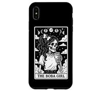 Carta de Tarot The Boba Girl Bubble Tea Milk Tea Witchy Moon Carcasa para iPhone XS MAX