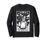 Carta de Tarot The Boba Girl Bubble Tea Milk Tea Witchy Moon Manga Larga