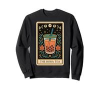 Carta de Tarot The Boba Tea Bubble Tea Milk Tea Witchy Moon Sudadera