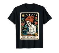 Carta de Tarot The Botanist Botany Gardening Plant Witchy Moon Camiseta