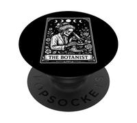 Carta de Tarot The Botanist Botany Gardening Plant Witchy Moon PopSockets PopGrip Adhesivo