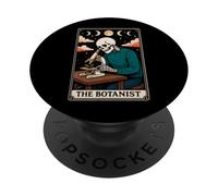 Carta de Tarot The Botanist Botany Gardening Plant Witchy Moon PopSockets PopGrip Adhesivo