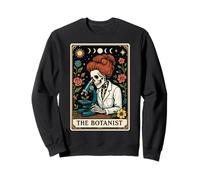 Carta de Tarot The Botanist Botany Gardening Plant Witchy Moon Sudadera