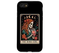 Carta de Tarot The Bubble Tea Boba Tea Milk Tea Skeleton Witchy Carcasa para iPhone SE (2020) / 7/8
