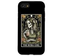 Carta de Tarot The Bubble Tea Boba Tea Milk Tea Skeleton Witchy Carcasa para iPhone SE (2020) / 7/8