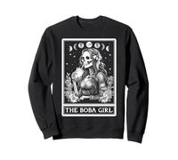 Carta de Tarot The Bubble Tea Boba Tea Milk Tea Skeleton Witchy Sudadera