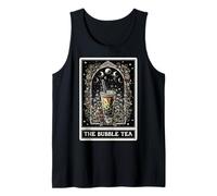 Carta de Tarot The Bubble Tea Boba Tea Milk Tea Witchy Moon Camiseta sin Mangas