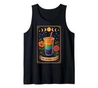 Carta de Tarot The Bubble Tea Boba Tea Milk Tea Witchy Moon Camiseta sin Mangas
