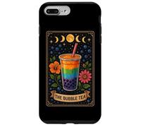 Carta de Tarot The Bubble Tea Boba Tea Milk Tea Witchy Moon Carcasa para iPhone 7 Plus/8 Plus