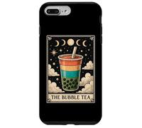 Carta de Tarot The Bubble Tea Boba Tea Milk Tea Witchy Moon Carcasa para iPhone 7 Plus/8 Plus