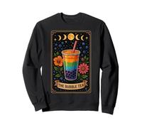 Carta de Tarot The Bubble Tea Boba Tea Milk Tea Witchy Moon Sudadera