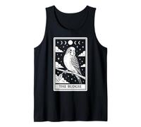 Carta de Tarot The Budgie Budgerigar Parrot Witchy Moon Camiseta sin Mangas