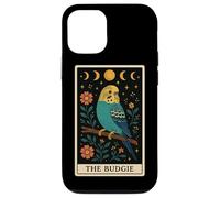 Carta de Tarot The Budgie Budgerigar Parrot Witchy Moon Carcasa para iPhone 12/12 Pro