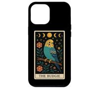 Carta de Tarot The Budgie Budgerigar Parrot Witchy Moon Carcasa para iPhone 12 Pro MAX