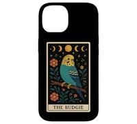Carta de Tarot The Budgie Budgerigar Parrot Witchy Moon Carcasa para iPhone 14