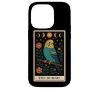 Carta de Tarot The Budgie Budgerigar Parrot Witchy Moon Carcasa para iPhone 14 Pro