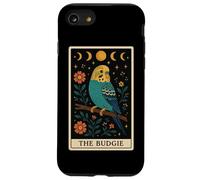 Carta de Tarot The Budgie Budgerigar Parrot Witchy Moon Carcasa para iPhone SE (2020) / 7/8