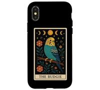 Carta de Tarot The Budgie Budgerigar Parrot Witchy Moon Carcasa para iPhone X/XS