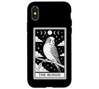 Carta de Tarot The Budgie Budgerigar Parrot Witchy Moon Carcasa para iPhone X/XS