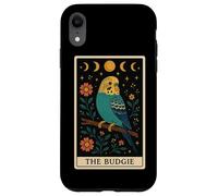 Carta de Tarot The Budgie Budgerigar Parrot Witchy Moon Carcasa para iPhone XR